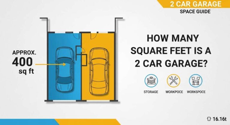 How Many Square Feet is a 2 Car Garage