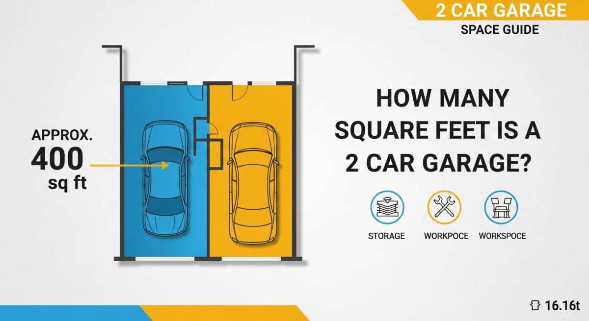 How Many Square Feet is a 2 Car Garage