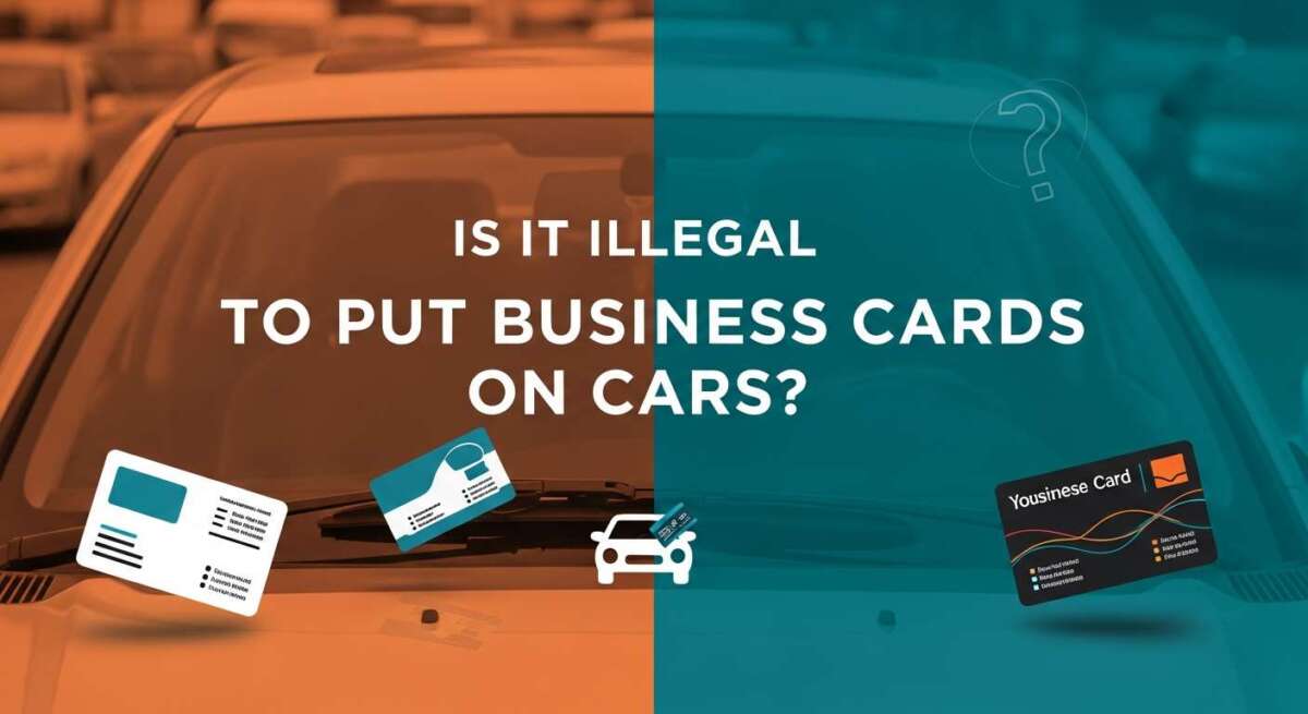 Is It Illegal to Put Business Cards on Cars