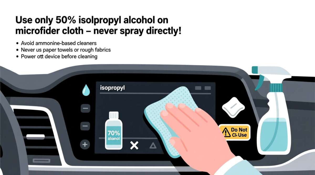 How To Clean Car Touch Screen Safely